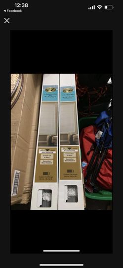 1 in. Aluminum Blinds White 30 in W x 64 L