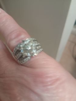Solid sterling silver cubic zirconias