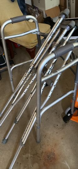 Guardian Folding Walker with wheels plus walking sticks  $125.00  In great condition