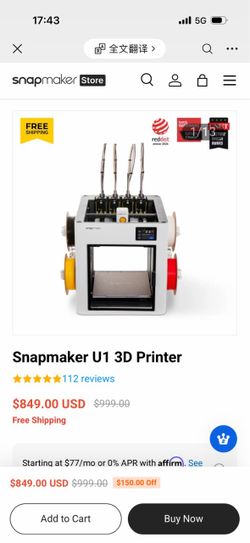 Snapmaker U1 3D Printer