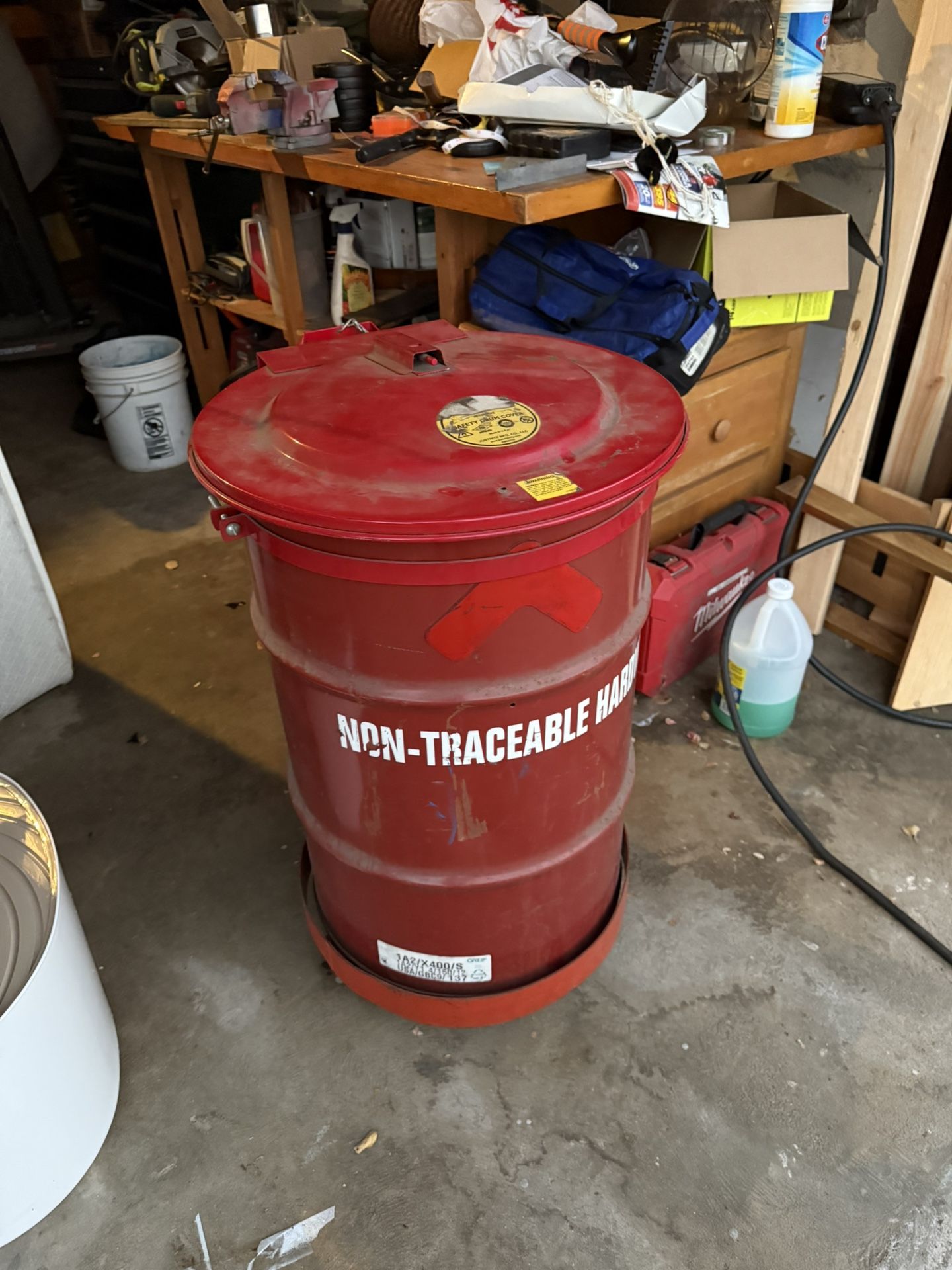 Scrap Drum On Rollers 