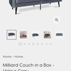 Band New podcast, couch, colors, gray, and black