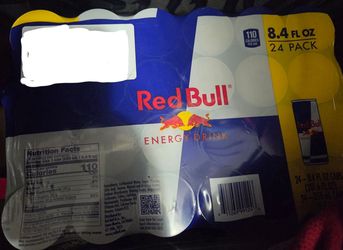 24 cans of Red bull