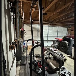 Squat Rack And Olympic Bar 