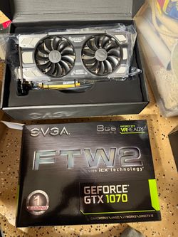EVGA GeForce GTX 1070 FTW2 Gaming 8GB GDDR5 iCX Graphics Card