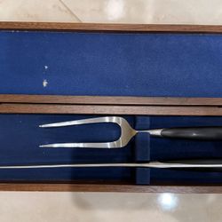 Stainless Steel Carving Knife & Fork Set