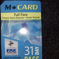 30 Day Buss Pass For 10$