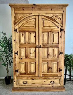 Rustic Cathedral Armoire