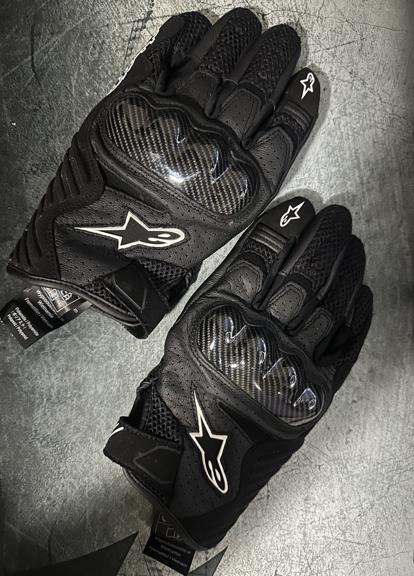 alpine stars gloves smx-1 air v2 - sz large