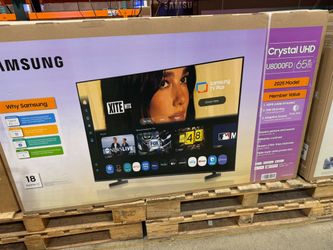 65" Screen Led Smart 4k Ultra HDTV By Samsung Crystal 2025 Model.  1 year Warranty