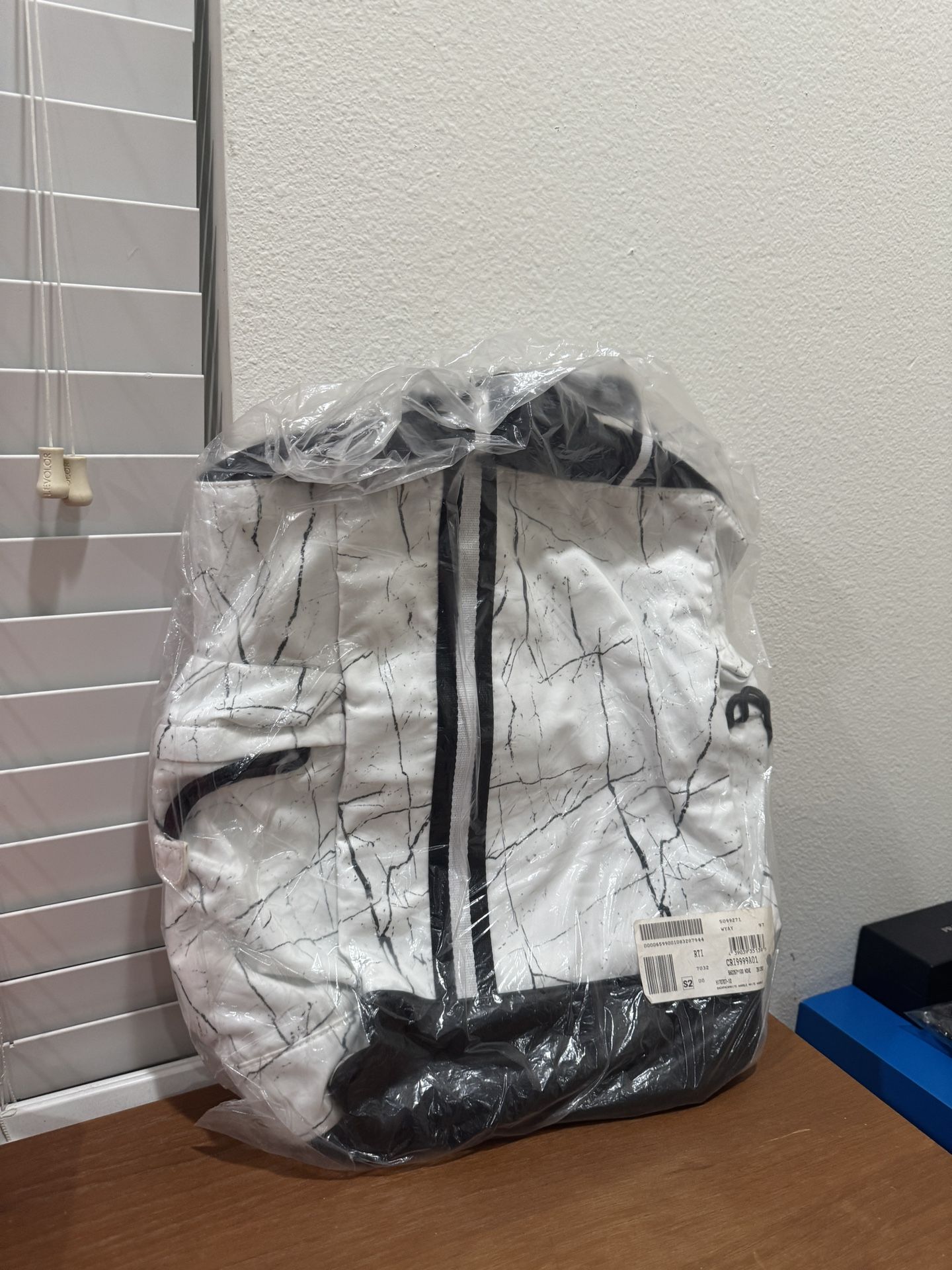 White/Black Backpack