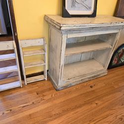 Antique Pickle Finished Book Shelv ...plus