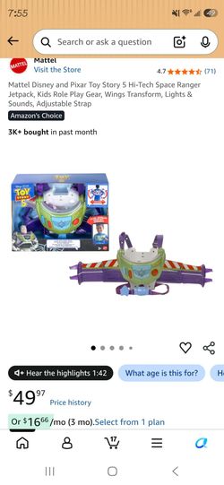 Mattel Toy Story 5 Buzz Lightyear Jetpack
