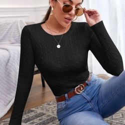 SHEIN Cable Knit Sweater