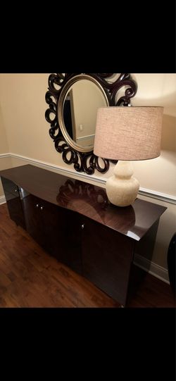 Dining Cabinet, Sofa, Chaise / pillows, Vase
