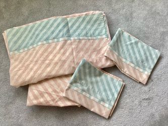 Preowned J.P. Stevens NYC Full Size Bedsheet Set High Quality Percale Bedding