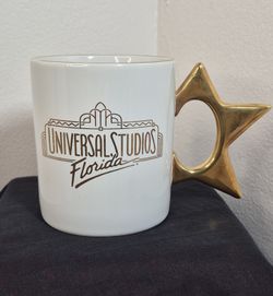 Universal Studios Florida Coffee Mug Star Handle 12 oz Rare