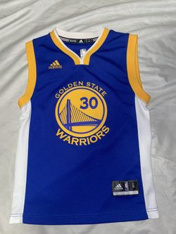 Stephen Curry Jersey Youth Small Blue Adidas Golden State Warriors Basketball