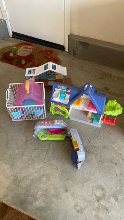 Kids Toy Playset Bundle with Dollhouse