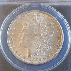 1885-O Morgan Silver Dollar ANACS MS-62