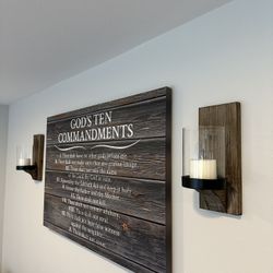 Ten Commandments Canvas 