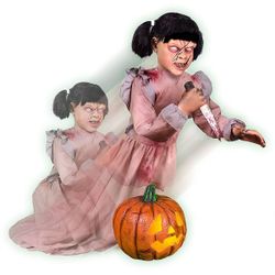 Haunted Hill Farm Lunging Pumpkin Carver Zombie O.B.O.