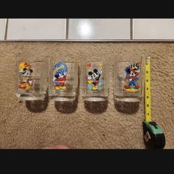 Disney Glasses Set Of 4