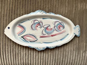 Hand Made And Painted Serving Tray