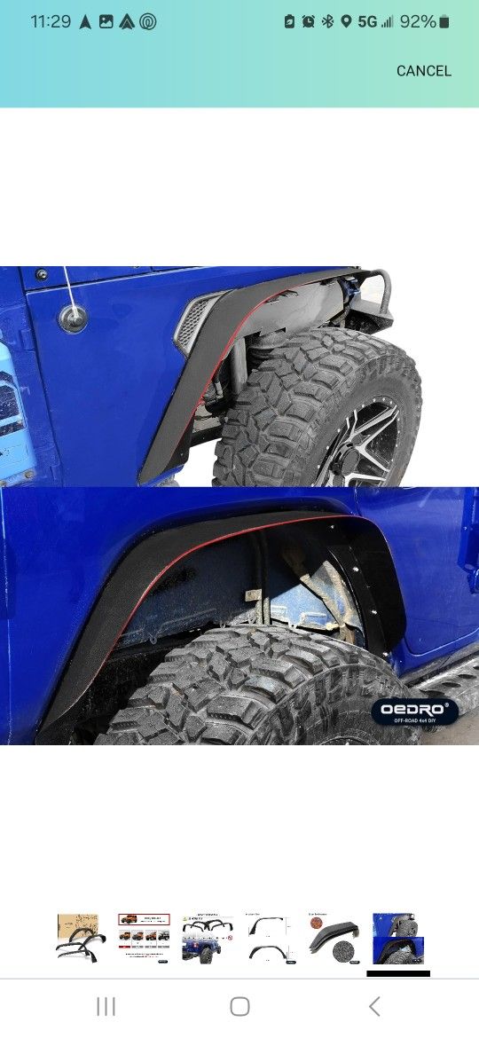 2018 To Present Jl Fender Flares