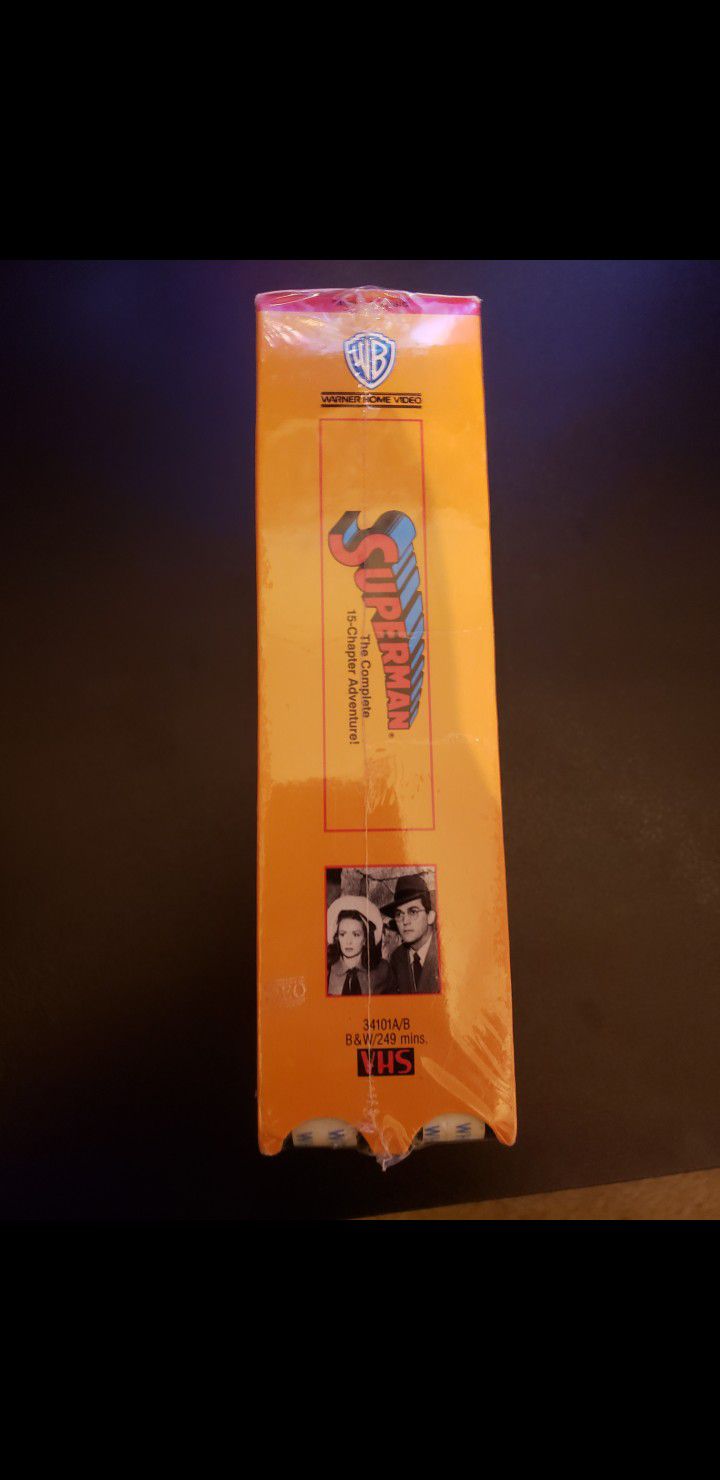 Superman 1989 Vintage Double VHS *SEALED