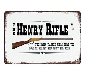 Henry Rifle Retro Funny Metal Tin Sign