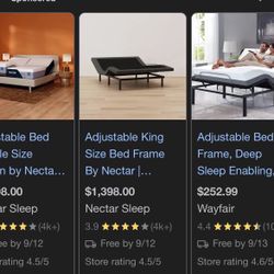 Adjustable King Size Bed Frame By Nectar |...