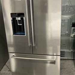 Kitchenaid French Door Counterdepth Refrigerator With Interior Wood Finish