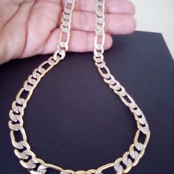 Gold 18k Plated Figaro Necklace Chain