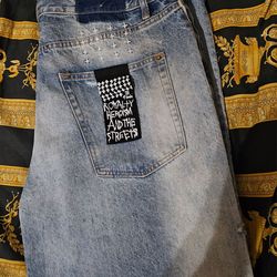 Ksubi Jeans Men’s Size 36 Distressed Denim – Light Wash Streetwear