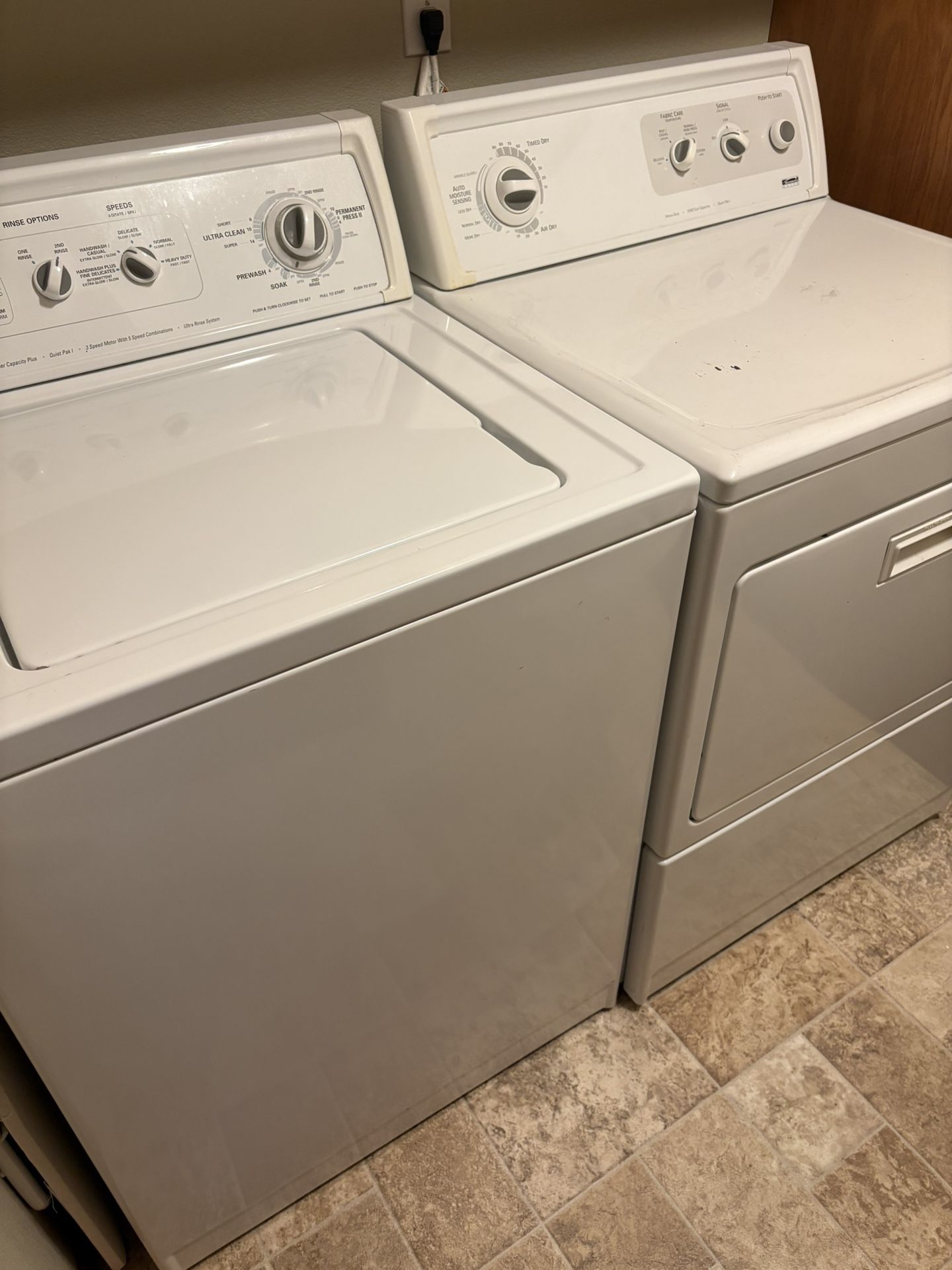 Kenmore Washer and Dryer