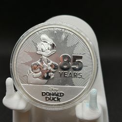 Disney Donald Duck 85 Years 1 oz .999 Fine Silver Coin