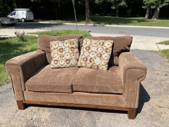 FREE DELIVERY- Brown Sofa - price negotiable   Thumbnail