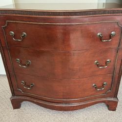 Vintage Mahogany Antique 3 Drawer Dresser Chest Furniture 