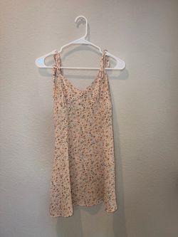 Peach Floral Dress!