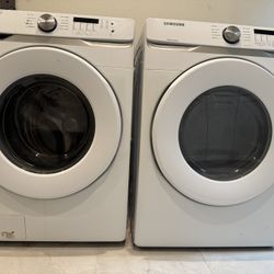 Gas Samsung Washer And Dryer White 