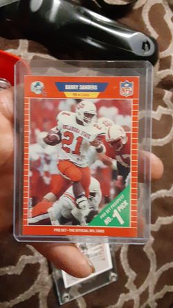 HOF'r BARRY SANDERS ROOKIE CARD