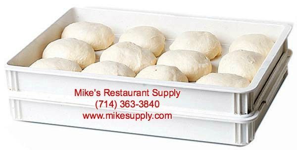 NEW 18 x 26 Full Size 6" Deep Pizza Dough Box White Plastic No Lid #3838