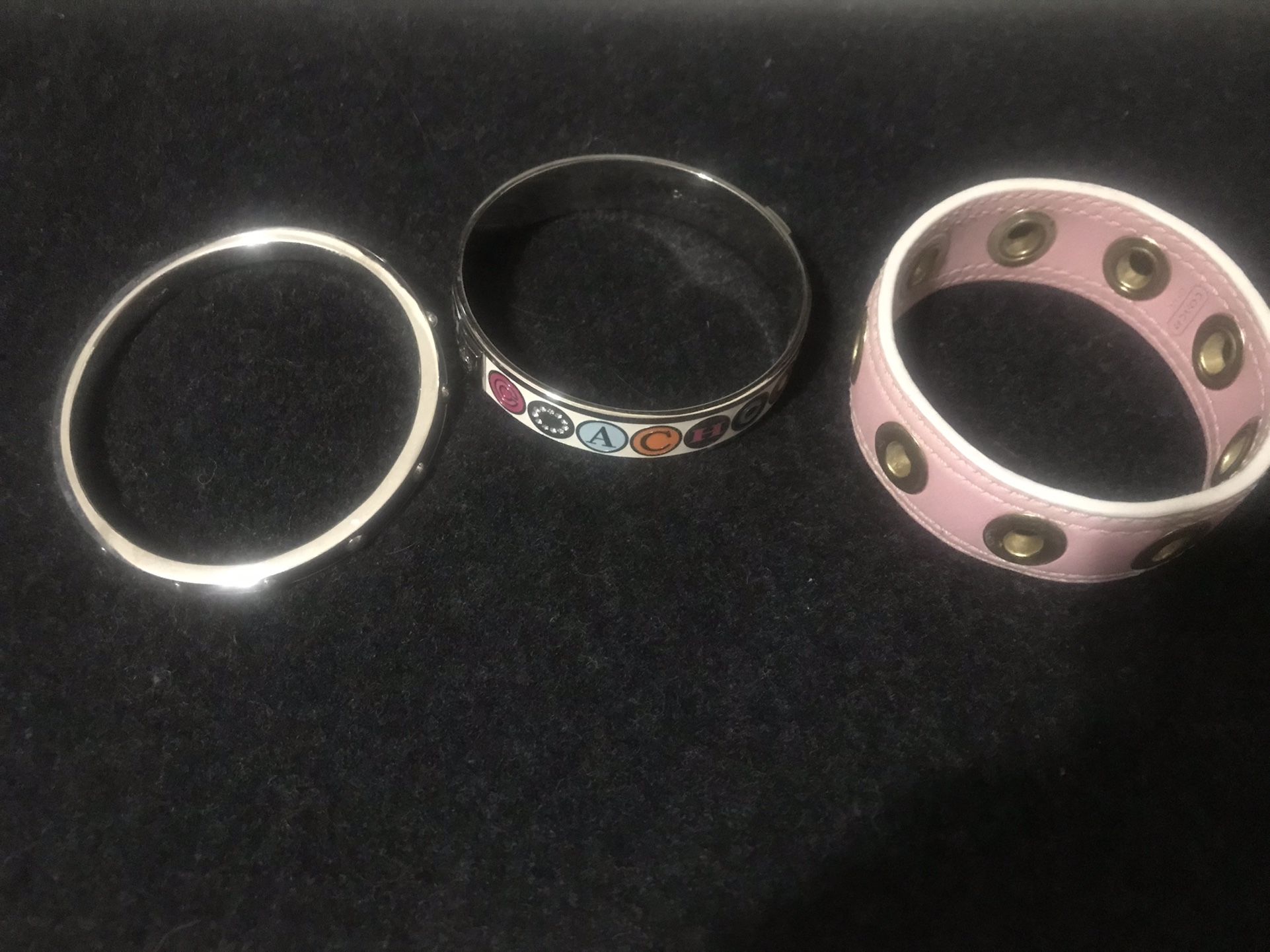 New Authentic Coach Bracelet Lot Of 3