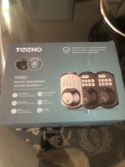 TEEHO TE002 Fingerprint Keyless Entry Door  Deadbolt W/Keypad(Oil-rubbed Bronze)