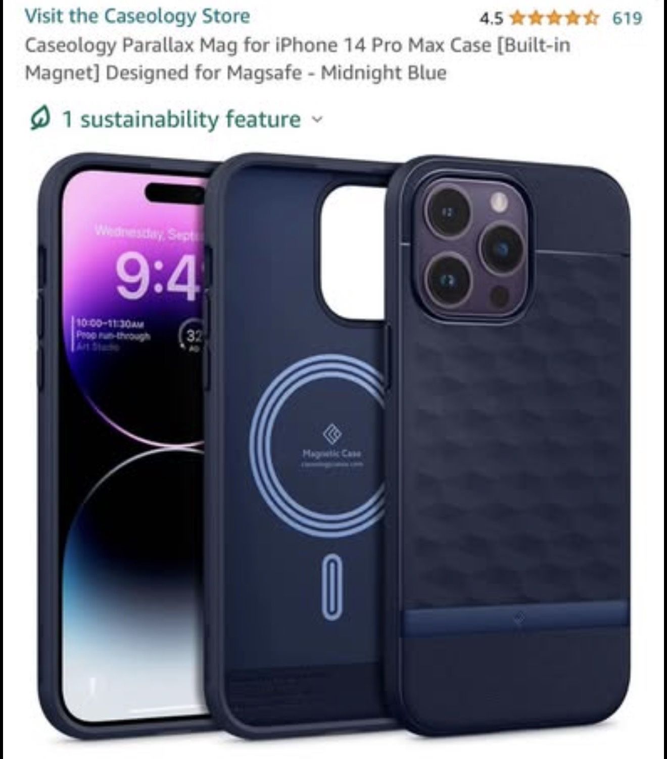 Caseology Magsafe Case for iPhone 14 Pro Max - black