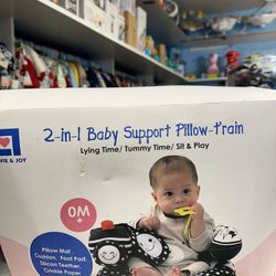 New Lovvie & Joy 2 in 1 Baby Support Pillow - Tummy Time