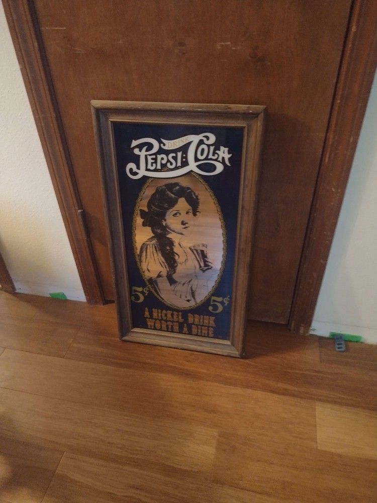 Vintage Pepsi Cola Mirror
