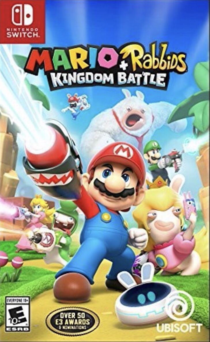 Mario Plus Rabbids Kingdom Battle Nintendo switch no booklet Condition Like new