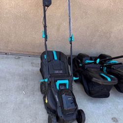 Electric Lawn Mower with Brushless Motor, 20V 13.1 inch Cordless Lawn Mower with 5-Position Cutting Height Adj